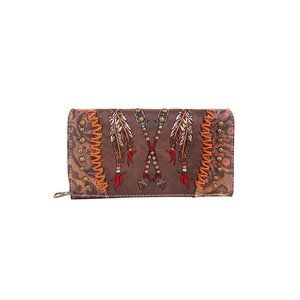 NWT Montana West Aztec Secretary Style Wallet Cf